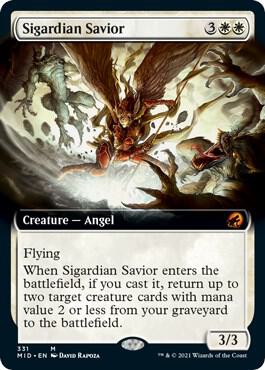 Sigardian Savior (Extended Art) card from Innistrad: Midnight Hunt