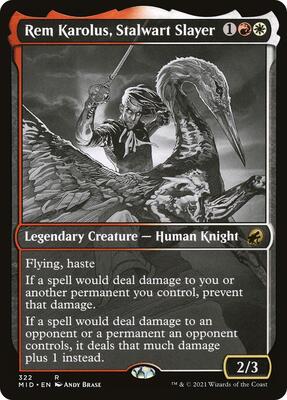 Rem Karolus, Stalwart Slayer (Showcase) card from Innistrad: Midnight Hunt