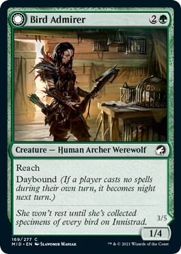Bird Admirer card from Innistrad: Midnight Hunt