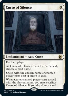 Curse of Silence card from Innistrad: Midnight Hunt