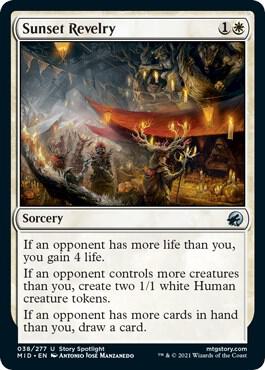 Sunset Revelry card from Innistrad: Midnight Hunt