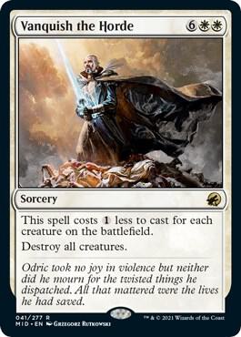 Vanquish the Horde card from Innistrad: Midnight Hunt