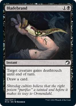 Bladebrand card from Innistrad: Midnight Hunt