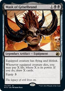 Mask of Griselbrand card from Innistrad: Midnight Hunt