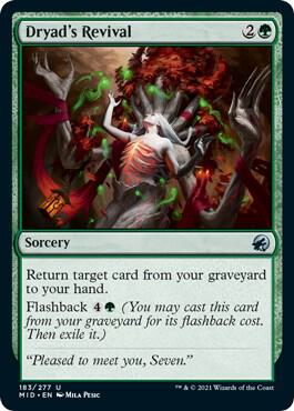 Dryad's Revival card from Innistrad: Midnight Hunt