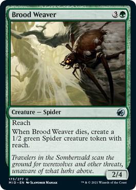 Brood Weaver card from Innistrad: Midnight Hunt