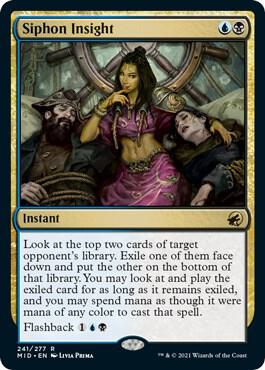 Siphon Insight card from Innistrad: Midnight Hunt