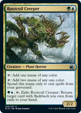 Rootcoil Creeper card from Innistrad: Midnight Hunt