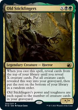 Old Stickfingers card from Innistrad: Midnight Hunt