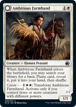 Ambitious Farmhand card from Innistrad: Midnight Hunt