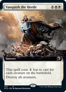 Vanquish the Horde (Extended Art) card from Innistrad: Midnight Hunt