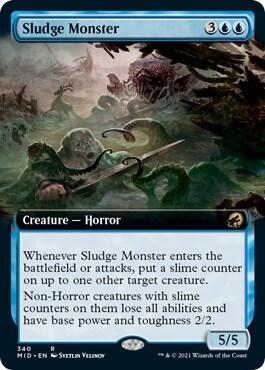 Sludge Monster (Extended Art) card from Innistrad: Midnight Hunt