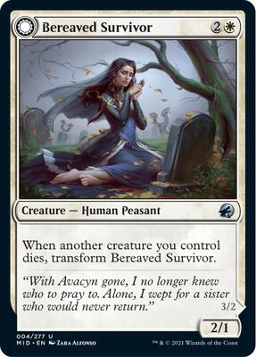 Bereaved Survivor card from Innistrad: Midnight Hunt