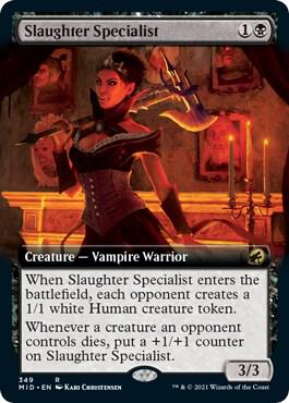 Slaughter Specialist (Extended Art) card from Innistrad: Midnight Hunt