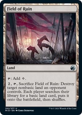Field of Ruin card from Innistrad: Midnight Hunt