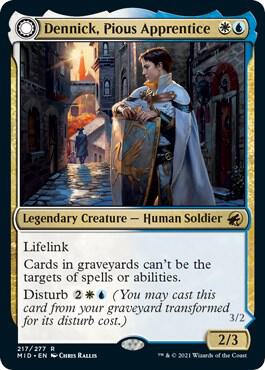 Dennick, Pious Apprentice card from Innistrad: Midnight Hunt