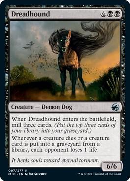 Dreadhound card from Innistrad: Midnight Hunt