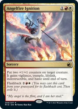 Angelfire Ignition card from Innistrad: Midnight Hunt