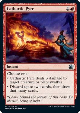 Cathartic Pyre card from Innistrad: Midnight Hunt