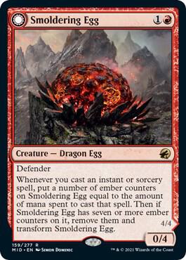 Smoldering Egg card from Innistrad: Midnight Hunt