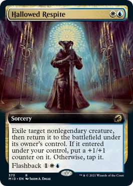 Hallowed Respite (Extended Art) card from Innistrad: Midnight Hunt