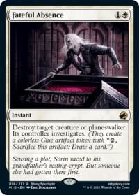 Fateful Absence card from Innistrad: Midnight Hunt