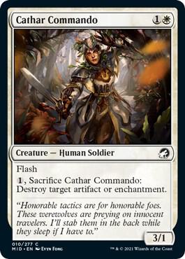 Cathar Commando card from Innistrad: Midnight Hunt
