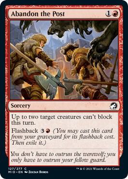 Abandon the Post card from Innistrad: Midnight Hunt