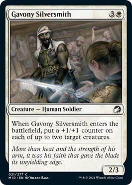 Gavony Silversmith card from Innistrad: Midnight Hunt