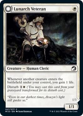 Lunarch Veteran card from Innistrad: Midnight Hunt