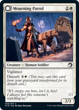 Mourning Patrol card from Innistrad: Midnight Hunt
