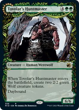 Tovolar's Huntmaster (Showcase) card from Innistrad: Midnight Hunt