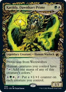 Katilda, Dawnhart Prime (Showcase) card from Innistrad: Midnight Hunt