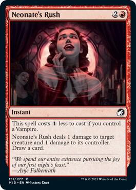 Neonate's Rush card from Innistrad: Midnight Hunt