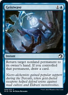 Geistwave card from Innistrad: Midnight Hunt