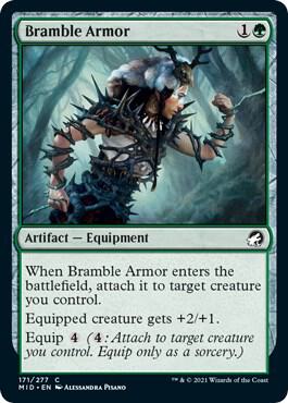Bramble Armor card from Innistrad: Midnight Hunt