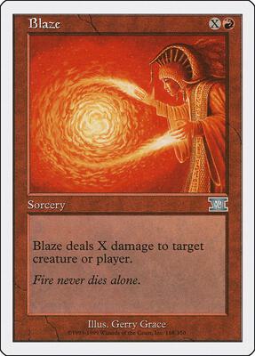 Blaze card from Classic Sixth Edition