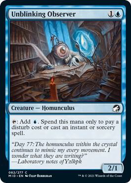 Unblinking Observer card from Innistrad: Midnight Hunt