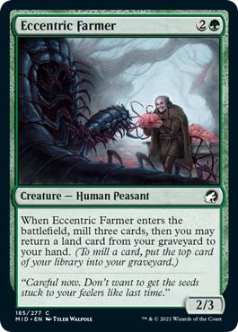 Eccentric Farmer card from Innistrad: Midnight Hunt