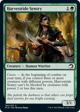 Harvesttide Sentry card from Innistrad: Midnight Hunt