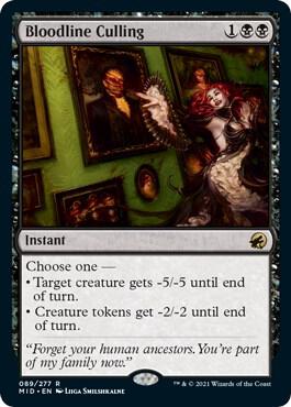 Bloodline Culling card from Innistrad: Midnight Hunt