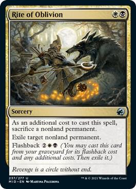 Rite of Oblivion card from Innistrad: Midnight Hunt