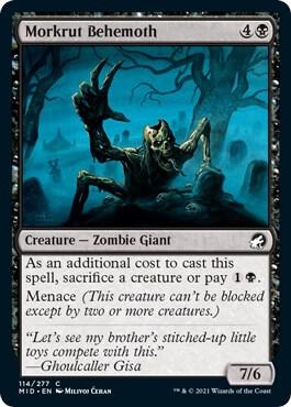 Morkrut Behemoth card from Innistrad: Midnight Hunt
