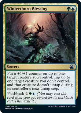 Winterthorn Blessing card from Innistrad: Midnight Hunt