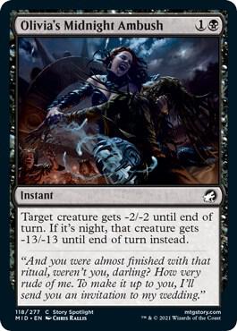Olivia's Midnight Ambush card from Innistrad: Midnight Hunt