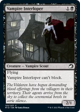 Vampire Interloper card from Innistrad: Midnight Hunt