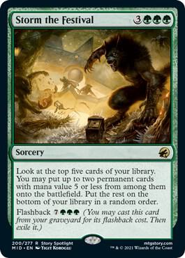 Storm the Festival card from Innistrad: Midnight Hunt