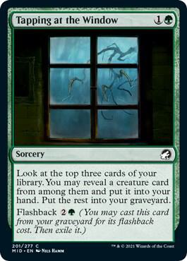 Tapping at the Window card from Innistrad: Midnight Hunt