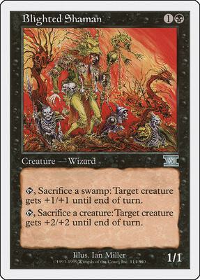 Blighted Shaman card from Classic Sixth Edition