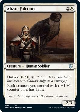 Abzan Falconer card from Commander: Innistrad: Midnight Hunt